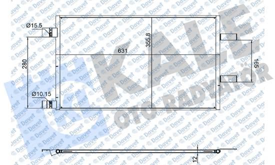 KALE 382680 Klima Radyatörü Renault Kangoo Grand Kangoo Ii Kangoo Express 1.5 K9k Euro6 19 > Kurutucusuz Braz Ing Al-Al 631x356x12